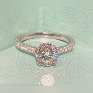 1ct Diamond Moissanite Ring S925